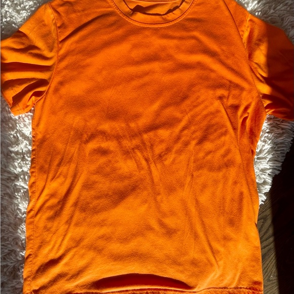 Butterflies Synthesis Tee. Vintage. Orange. Polyester. Cotton. Men’s small. - Picture 3 of 3